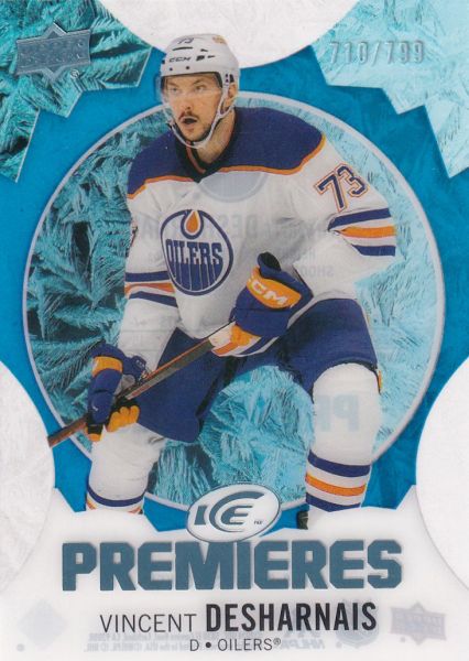 insert RC karta VINCENT DESHARNAIS 23-24 UD Ice Premieres Blue /799